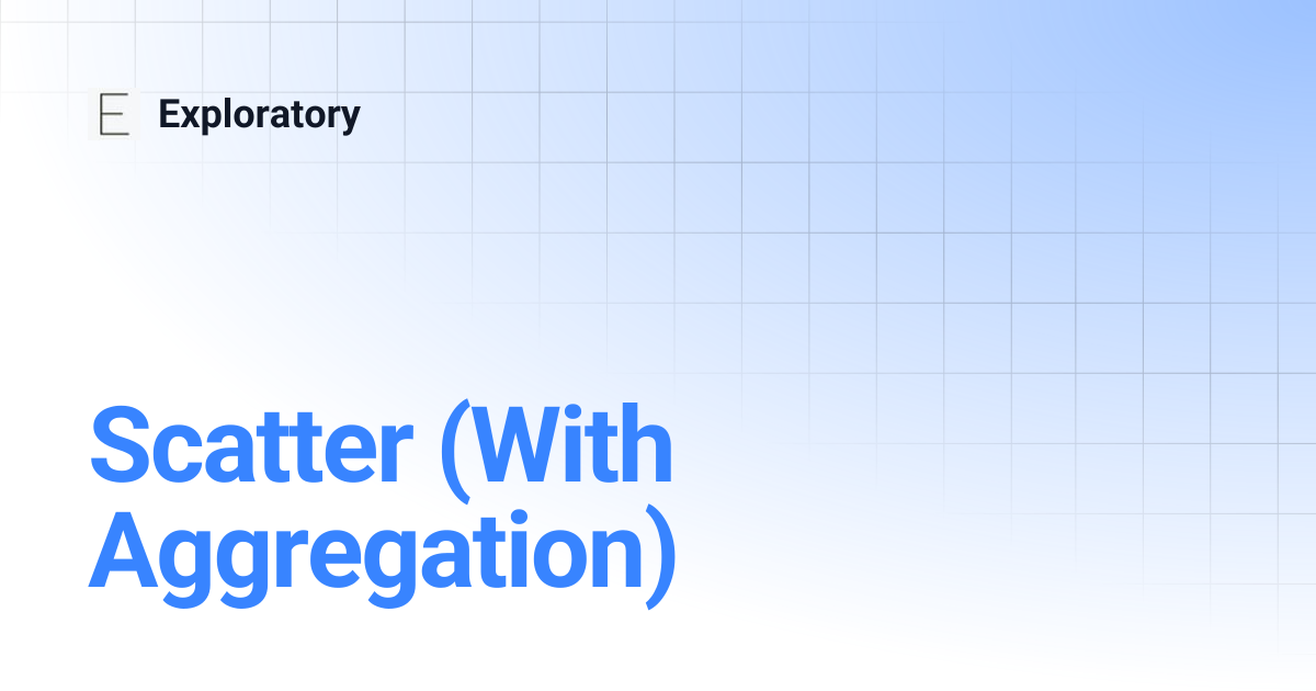 Scatter (With Aggregation) | Exploratory